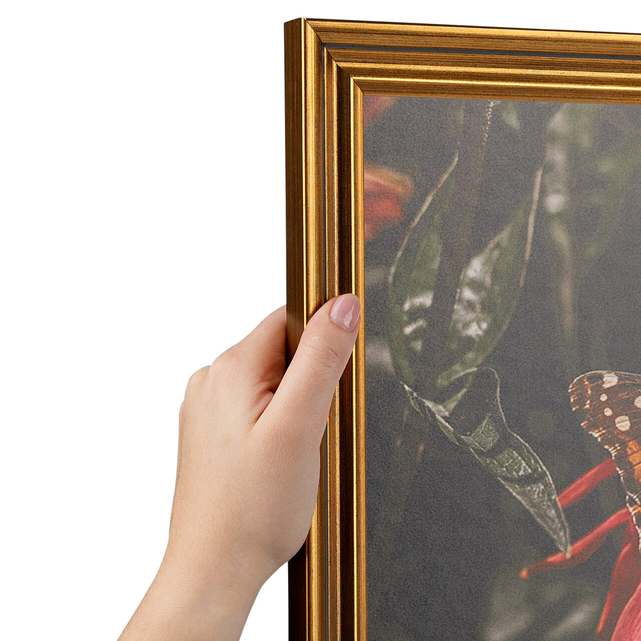 ArtToFrames 9x9 Inch Picture Frame, This 1.00 Inch Custom Wood Poster Frame is Available in Multiple Colors, Great for Your Art or Photos - Comes with Regular Glass and Corrugated Backing (A54EZ)